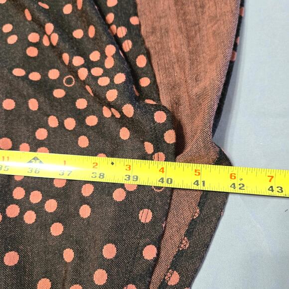 LulaRoe Sz XL Brown Carly Polka Dot Asymmertrical Dress - Picture 7 of 7